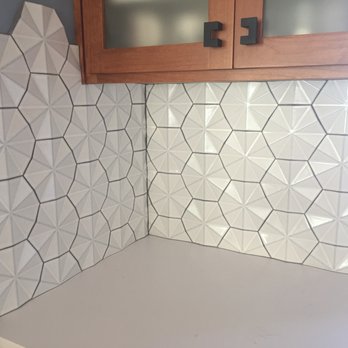 Superior Tile Design - Notice the corner and how he fit the pattern around it. - General Contractors Near Me - Fair Oaks, California