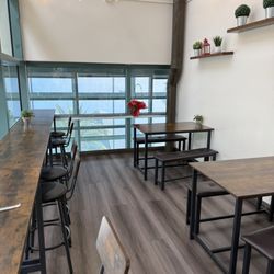 Loft seating area