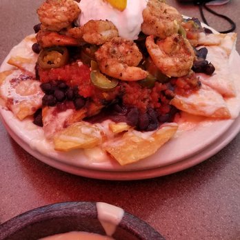 Carrburritos In Davidson - Shrimp nachos with flour chips - Mexican Near Me - Davidson, North Carolina Carrburritos In Davidson - Shrimp nachos with flour chips - Mexican Near Me - Davidson, North Carolina