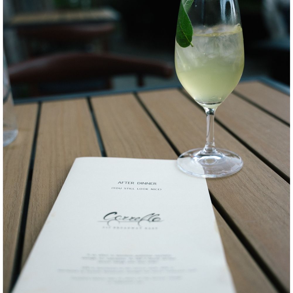 Carrello - Dessert menu and Sage Water - Italian Near Me - Seattle, Washington