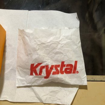 Krystal - the krystal logo on a piece of paper - Burgers Near Me - Lake City, Florida Krystal - the krystal logo on a piece of paper - Burgers Near Me - Lake City, Florida