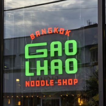 Gao Lhao - Window sign - Thai Near Me - Seattle, Washington
