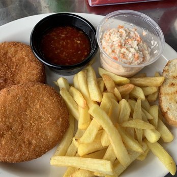 Jimmy Three Fingers - Crab & Shrimp Cakes (dinner special) - Tiki Bars Near Me - Micco, Florida