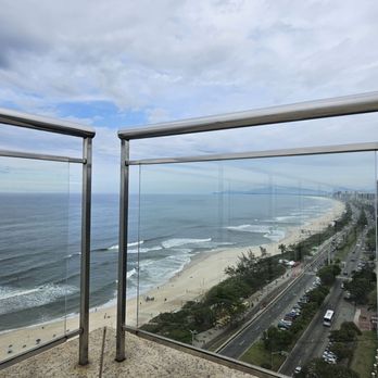 Praia da Barra da Tijuca - The view from my hotel rooftop - Beaches Near Me - Rio de Janeiro, RJ