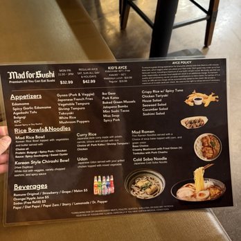 Mad For Sushi - Menu - Sushi Bars Near Me - Dublin, California Mad For Sushi - Menu - Sushi Bars Near Me - Dublin, California
