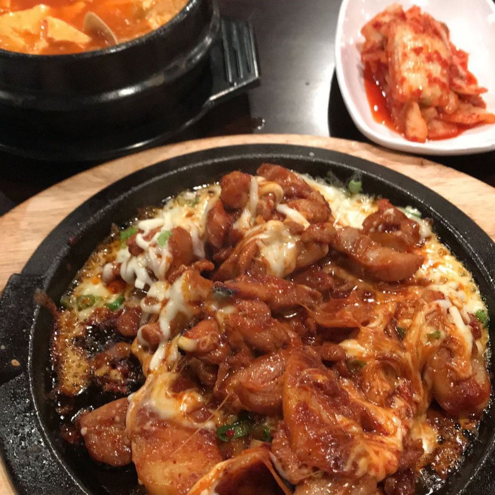 BBB Tofu House - Spicy chicken + cheese melt - Korean Near Me - Orlando, Florida