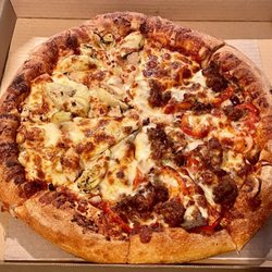 Varlamos Pizzeria - Half Laurelhurst/ Half Terminator Pizza   Large
