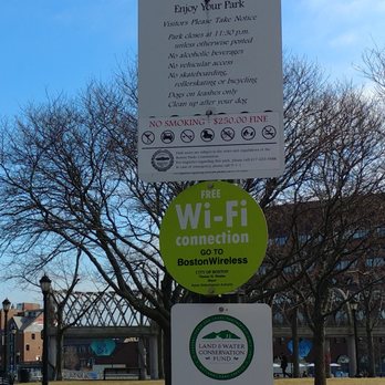 Christopher Columbus Park - Rules of the park include free wifi - Parks Near Me - Boston, Massachusetts