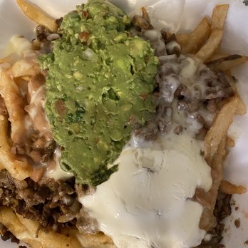 El Pueblito Mexican Grill - Carne Asada Fries - not the prettiest picture but it is amazing! - Mexican Near Me - Chicago, Illinois
