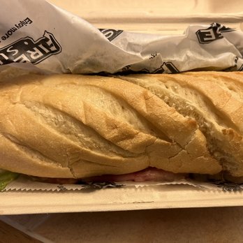 Firehouse Subs - hot Virginia honey ham mayo, deli mustard, lettuce, tomato, onion, and a kosher dill pickle on the side. - Fast Food Near Me - Carlisle, Pennsylvania
