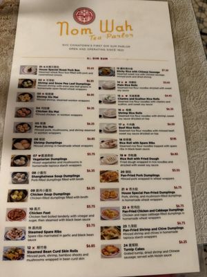 Menu photo 3 Nom Wah Tea Parlor New York, NY