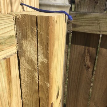 Permian Porches - Cracked wood and rope release for exterior latch that doesn't like to close. Such disappointing craftsmanship. - Decks & Railing Near Me Permian Porches - Cracked wood and rope release for exterior latch that doesn't like to close. Such disappointing craftsmanship. - Decks & Railing Near Me