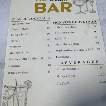 The Social - Bar cocktail menu - Wine Bars Near Me - Piqua, Ohio