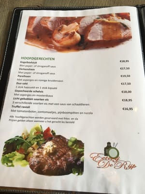 Menu photo 2 Eterij De Rijp Oost-Graftdijk, NH