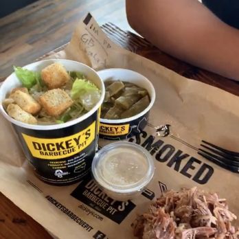 Dickey's Barbecue Pit - Caesar salad, green beans, pulled pork - American Near Me - Kapolei, Hawaii Dickey's Barbecue Pit - Caesar salad, green beans, pulled pork - American Near Me - Kapolei, Hawaii