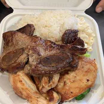 Yummy Hawaiian BBQ - Aloha mix plate bbq beef, bbq chicken, kalbi. - Hawaiian Near Me - Petaluma, California