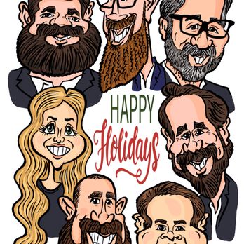 Brian Vasilik Caricatures - Holiday card. - Caricatures Near Me Brian Vasilik Caricatures - Holiday card. - Caricatures Near Me