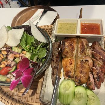 Nok’s Kitchen - Octopus salad and bbq mix combo - Laotian Near Me - Westminster, California Nok’s Kitchen - Octopus salad and bbq mix combo - Laotian Near Me - Westminster, California