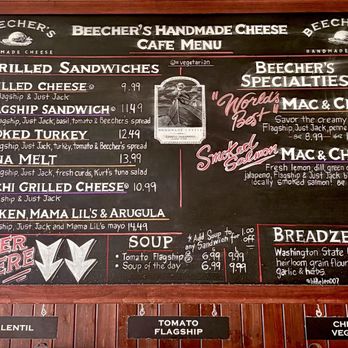 Beecher's Handmade Cheese - Menu (as of Aug 2026) - Cheese Shops Near Me - Seattle, Washington Beecher's Handmade Cheese - Menu (as of Aug 2026) - Cheese Shops Near Me - Seattle, Washington