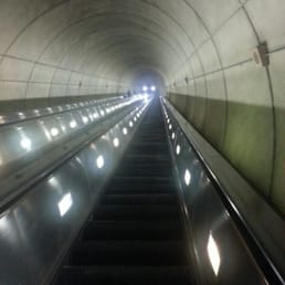 Damn that's a long escalator ride