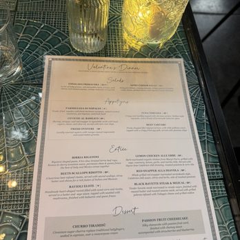 Modí - Valentine Menu 2026 - Italian Near Me - San Francisco, California