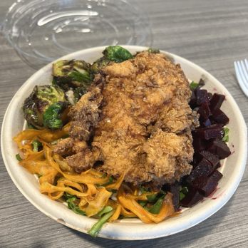Big Buns - BEET SPROUTS & HARMONY with fried chicken - Burgers Near Me - Reston, Virginia