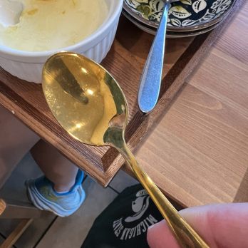 Lucky Pig - Golden spoon for panna cotta - Korean Near Me - Whittier, California