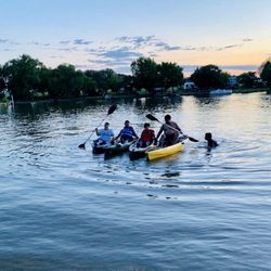 Lake Carl Blackwell - Enjoy the kayaks with the kids.