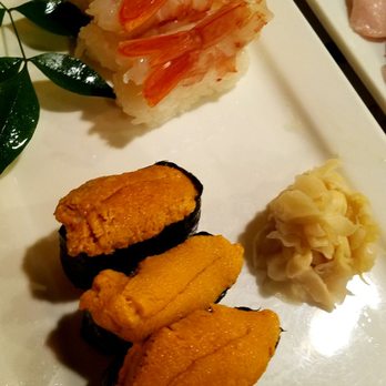 Sushi Yoshi - Uni & sweet raw shrimp - Sushi Bars Near Me - Vienna, Virginia