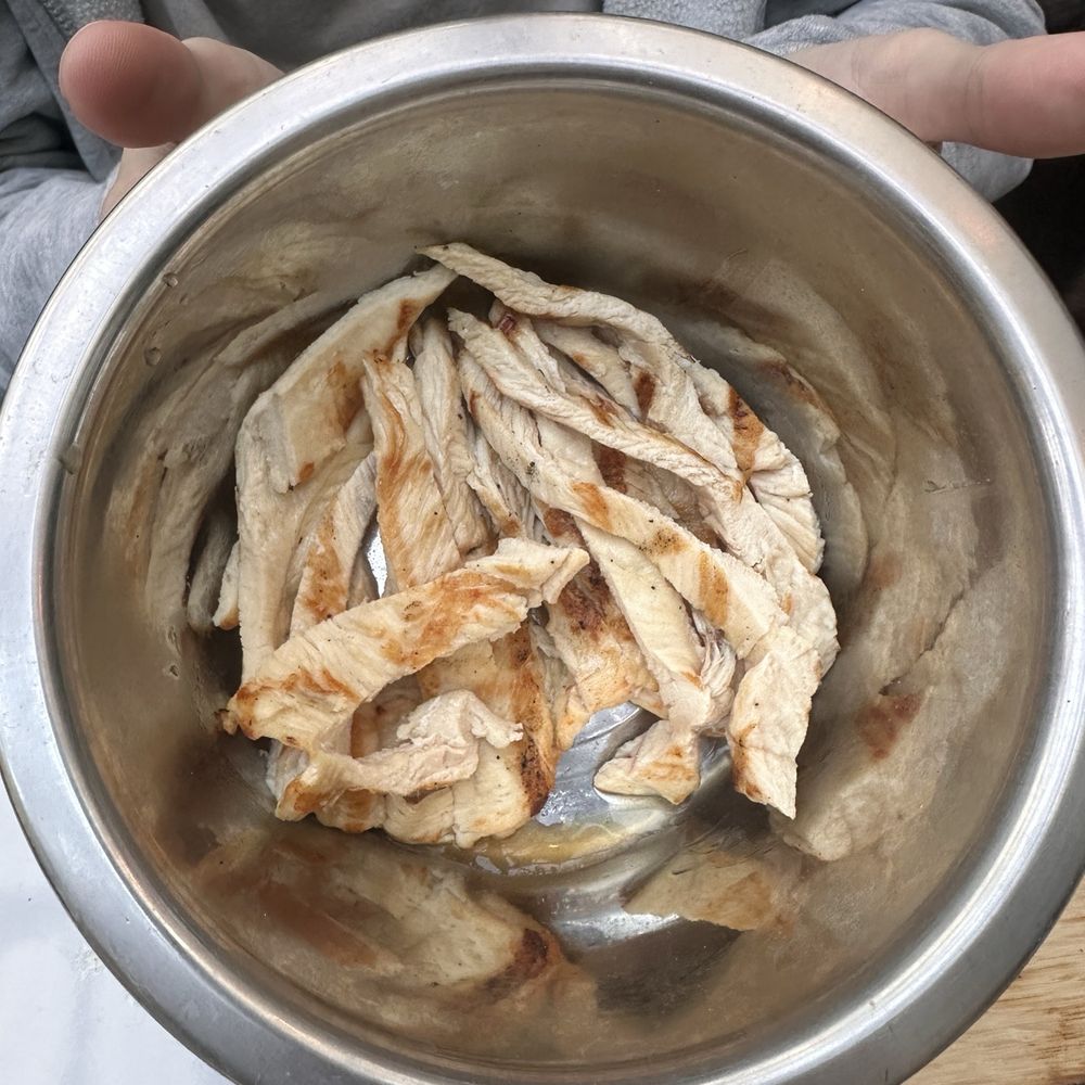 Enzo - Grilled chicken for the pup - Mediterranean Near Me - Carmel-by-the-Sea, California Enzo - Grilled chicken for the pup - Mediterranean Near Me - Carmel-by-the-Sea, California