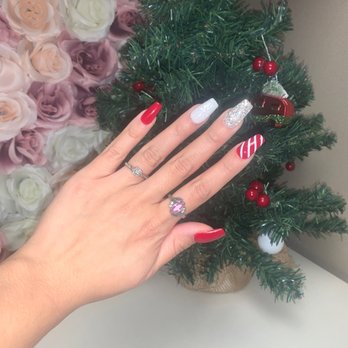 NK Nails and Spa - Holiday nails Ángel did great! - Nail Salons Near Me - Rowlett, Texas NK Nails and Spa - Holiday nails Ángel did great! - Nail Salons Near Me - Rowlett, Texas