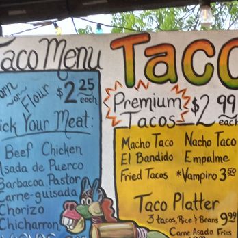 Taco Suave - The rest of the menu board with individual street tacos at $2.25 - Mexican Near Me - Waxahachie, Texas Taco Suave - The rest of the menu board with individual street tacos at $2.25 - Mexican Near Me - Waxahachie, Texas