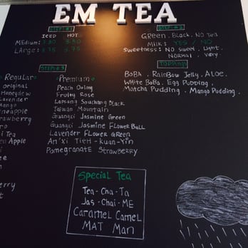 Em-Tea - Drink Menu - Bubble Tea Near Me - Merced, California Em-Tea - Drink Menu - Bubble Tea Near Me - Merced, California