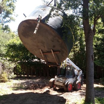 Bob's Bobcat Service - Moving a tank - General Contractors Near Me - San Jose, California Bob's Bobcat Service - Moving a tank - General Contractors Near Me - San Jose, California