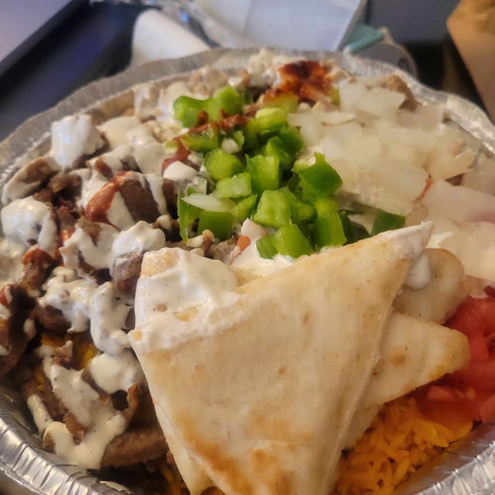 The Halal Guys - Chicken & Beef Gyro Platter - Halal Near Me - Newark, New Jersey The Halal Guys - Chicken & Beef Gyro Platter - Halal Near Me - Newark, New Jersey