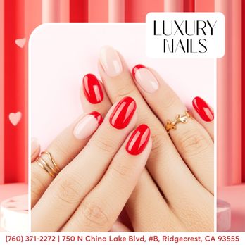 Luxury Nails - Perfect nails are just an appointment away! Add flair with custom nail art designed to match your vibe. Book your session now! - Nail Salons Near Me - Ridgecrest, California Luxury Nails - Perfect nails are just an appointment away! Add flair with custom nail art designed to match your vibe. Book your session now! - Nail Salons Near Me - Ridgecrest, California