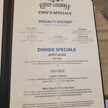 Deep Lagoon Seafood and Oyster House - Seafood Near Me - Osprey, Florida