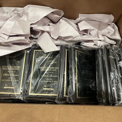 Awards Center - Large Plaque order for sponsors of an event