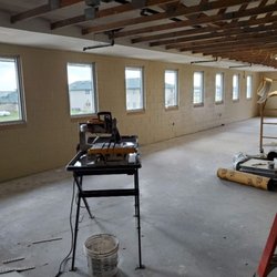 Blockfill and final Coating paint on Military construction Remodel Project