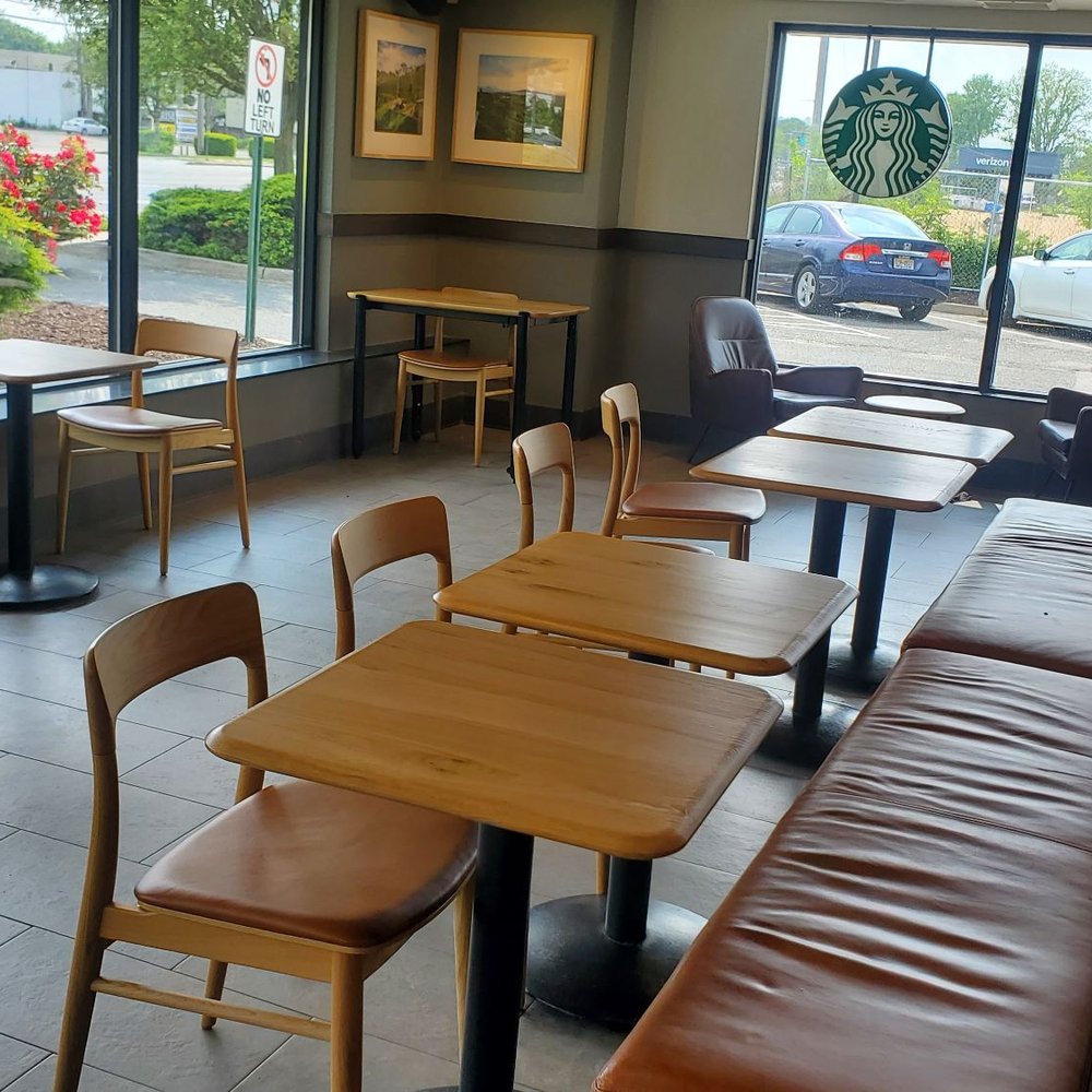 Starbucks - tables and chairs in a coffee shop - Coffee & Tea Near Me - Selden, New York Starbucks - tables and chairs in a coffee shop - Coffee & Tea Near Me - Selden, New York
