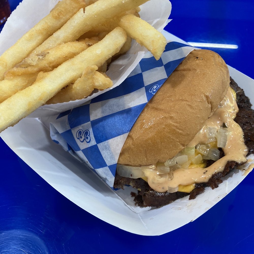 Burger Bodega - Double Smash Burger $10 with fries $3.50 - Burgers Near Me - Houston, Texas Burger Bodega - Double Smash Burger $10 with fries $3.50 - Burgers Near Me - Houston, Texas