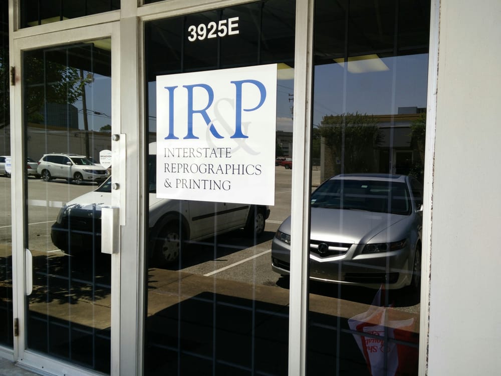 INTERSTATE REPROGRAPHICS & PRINTING Updated August 2024 3925