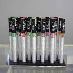 Stoke Electronic Cigarettes and Cigars - Disposables: 7 flavors and different levels of Nicotine. These are new and they are awesome.