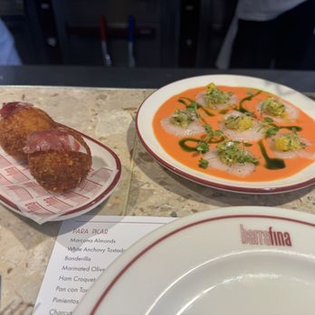 Barrafina - Scallops and ham croquets - Spanish Near Me - London, XGL Barrafina - Scallops and ham croquets - Spanish Near Me - London, XGL