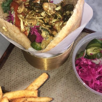 Brassica - Fries 10/10 with a falafel pita - Mediterranean Near Me - Columbus, Ohio