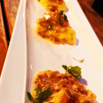 La Cosecha Bar + Restaurant - Seared Scallop App with mashed potatoes - Spanish Near Me - Paso Robles, California