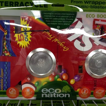 Five Below - One of the items they sell. It's an eco-friendly boombox with a Skittles logo. - Discount Store Near Me - Bloomingdale, Illinois