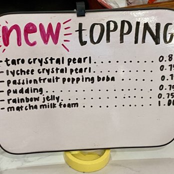 Tsaocaa - New Topping Offerings - Bubble Tea Near Me - Jacksonville, Florida Tsaocaa - New Topping Offerings - Bubble Tea Near Me - Jacksonville, Florida