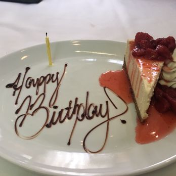 Tellers An American Chophouse - Complimentary cheesecake. Bigger than the photo looks - Steakhouses Near Me - Islip, New York