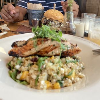 Whiskey Cake Kitchen & Bar - Grilled salmon - New American Near Me - Katy, Texas Whiskey Cake Kitchen & Bar - Grilled salmon - New American Near Me - Katy, Texas